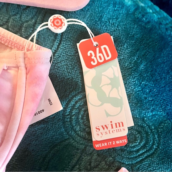 SWIM SYSTEMS CROSSROADS TANKINI IN PINK OPAL; NWT! - Picture 6 of 14